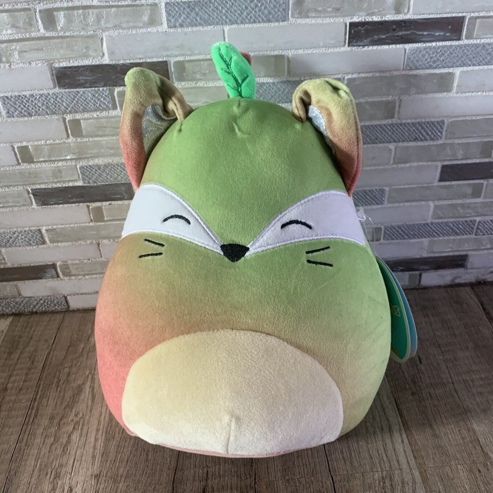 Squishmallow “Fifi the Fox in Pear Costume” Soft Plush 2022 8"